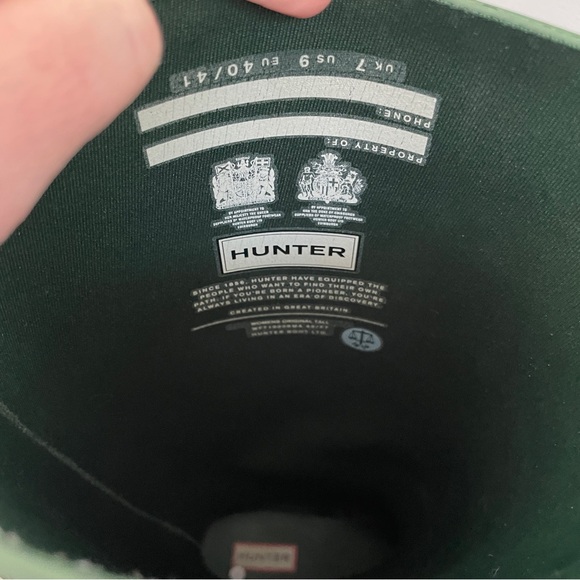 Hunter Rainboots, Womens size 9 - Picture 3 of 4